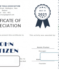 USA Customer Appreciation Certificate template in Word and PDF format, version 2
