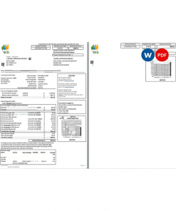 USA Massachusetts Chelsea SCG The United Illuminating Company Word and PDF template, 2 pages