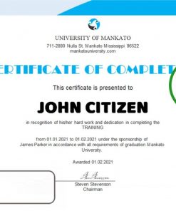 USA HR internship certificate template in Word and PDF format