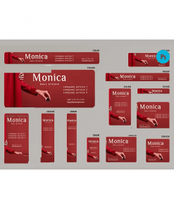 luxurism editable banner template set of 13 PSD