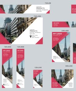 # true tourism editable banner template set of 13 PSD
