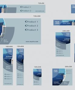 # travelife editable banner template set of 13 PSD