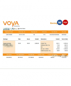 USA financial company employee sheet template in Word and PDF format, version 4