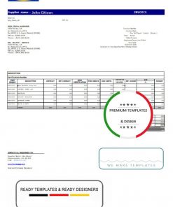 Spain Ikea invoice template in Word and PDF format, fully editable