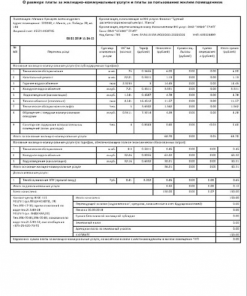 Belarus Zhel-Kom utility bill template in Word and PDF format, fully editable