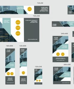 # on urban editable banner template set of 13 PSD