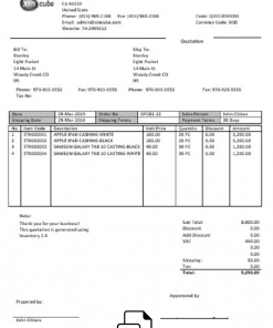 USA San Francisco Xincube utility bill template in Word and PDF format