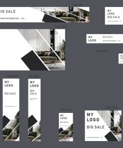 # interior firm editable banner template set of 13 PSD