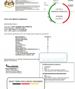 Malaysia death certificate template in Word and PDF format