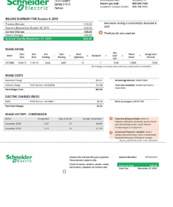 Yemen Schneider Electric utility bill template in Word and PDF format