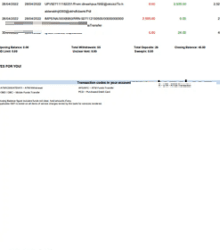India HDFC bank statement Word and PDF template, 5 pages