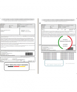 USA Form I-797B, Notice of Action template in Word and PDF format (2 pages)