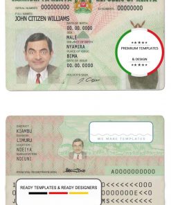 Kenya ID template in PSD format, fully editable