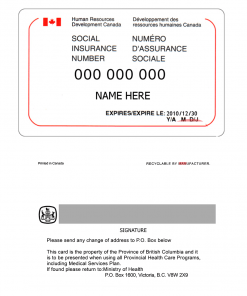 Canada SIN Card Psd Template New