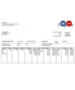 USA software technologies company employee sheet template in Word and PDF format