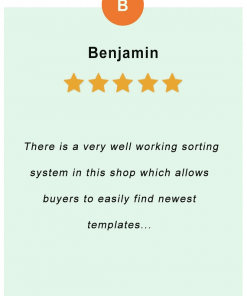 Benjamin - feedback of our valued customer