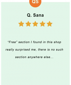 Q. Sana - feedback of our valued customer