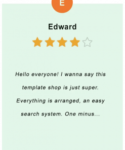Edward - feedback of our valued customer