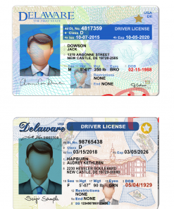 Delaware Driver License Psd Template (Multi Version)