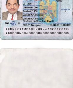 Romania ID template in PSD format