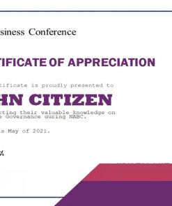 USA Appreciation Certificate template in Word and PDF format