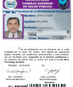 EL SALVADOR public health council (consejo superior de salud pública) PSD template