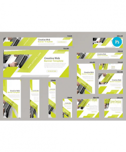 # web board editable banner template set of 13 PSD