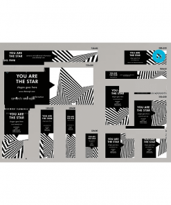 # topstar editable banner template set of 13 PSD