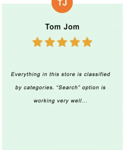 Tom Jom - feedback of our valued customer