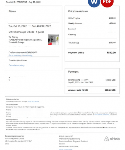 Ukraine birth certificate Word and PDF template, completely editable