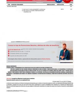 Mexico Banorte bank statement Word and PDF template, version 2
