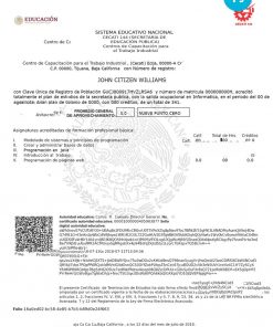 Mexico Sistema educativo nacional PSD template, fully editable