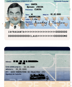 France ID template in PSD format, fully editable