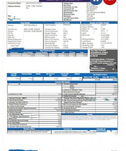 INDIA TPWODL utility bill Word and PDF template