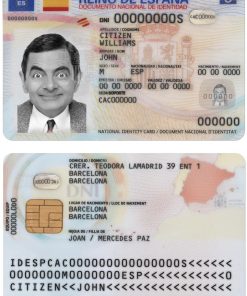 Spain ID template in PSD format, fully editable, 2021 – present