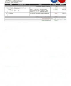 LATVIA SWEDBANK statement Word and PDF template